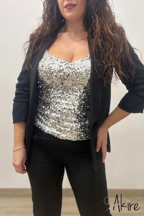 Canotta Top con Paillettes - immagine 6